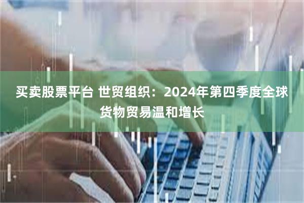 买卖股票平台 世贸组织：2024年第四季度全球货物贸易温和增长