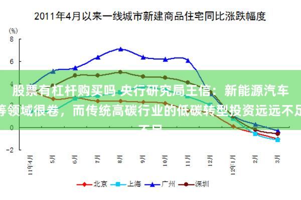 股票有杠杆购买吗 央行研究局王信：新能源汽车等领域很卷，而传统高碳行业的低碳转型投资远远不足